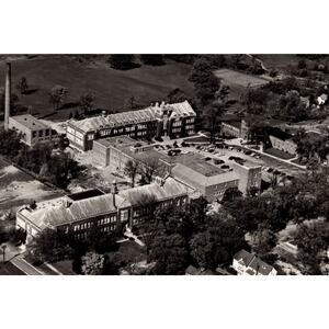 RPPC Geneseo New York State University Teachers College Aerial View Postcard